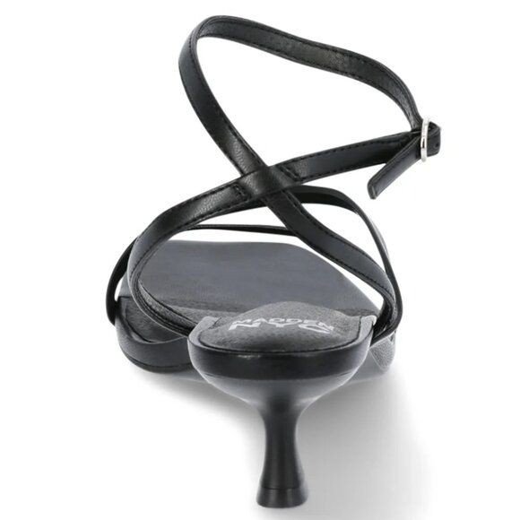 NWT Madden NYC Women’s Black Strappy Heels Size 6 Dress Sandals - Picture 2 of 4